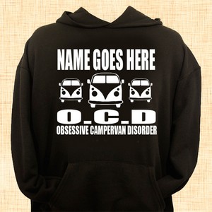 O.C.D - Obsessive Campervan Disorder Personalised Hoodie