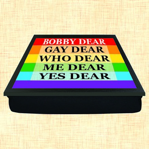 Gay Dear Personalised Pride Lap Tray