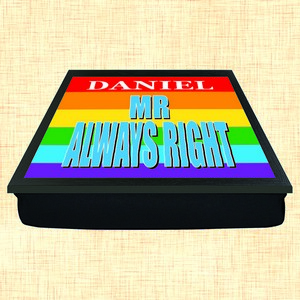 Mr Always Right Personalised Pride Lap Tray