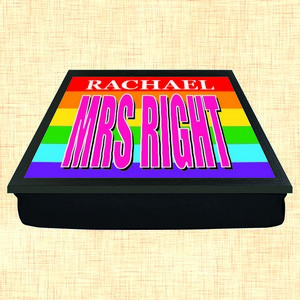 Mrs Right Personalised Pride Lap Tray