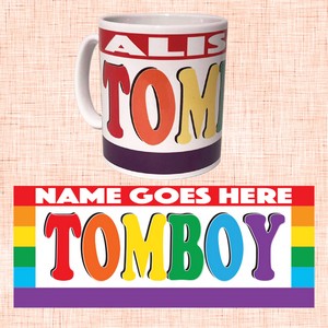 Tomboy Personalised Pride Mug