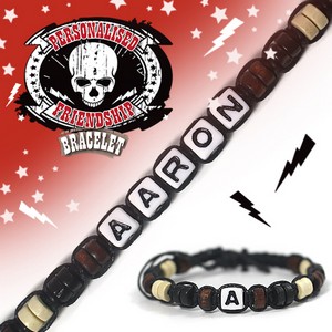 Boys Personalised Friendship Bracelet:- Aaron