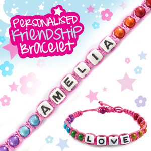 Girls Personalised Friendship Bracelet:- Amelia