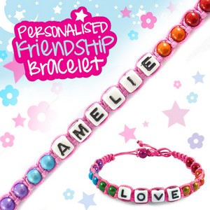 Girls Personalised Friendship Bracelet:- Amelie