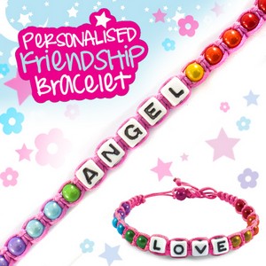 Girls Personalised Friendship Bracelet:- Angel