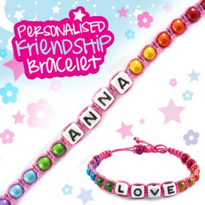 Girls Personalised Friendship Bracelet:- Anna