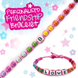 Girls Personalised Friendship Bracelet:- B