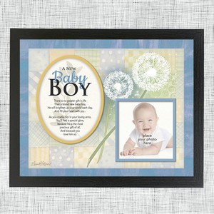 Baby boy photo mount