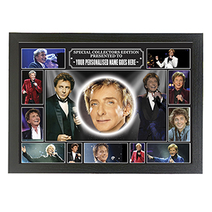 Barry Manilow  Personalised Icon Framed Picture