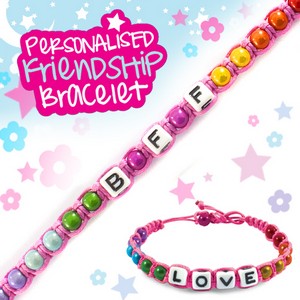 Girls Personalised Friendship Bracelet:- BFF