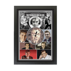 Billy Fury Personalised Icon Framed clock