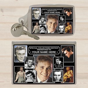Billy Fury Personalised Icon Keyring and Magnet Set