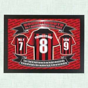 Bournemouth  Personalised Football Shirt Picture