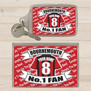 Bournemouth Personalised Keyring and Magnet Set