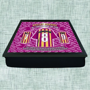 Bradford Football Shirt  Personalised Lap Tray