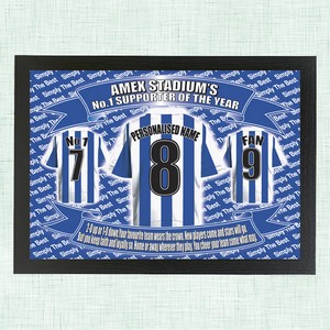 Brighton  Personalised Football Shirt Picture