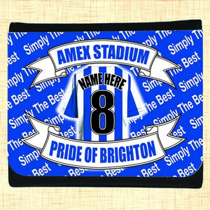 Brighton Football Shirt Personalised Wallet
