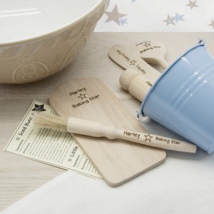 Childrens Personalised Baking Star Baking Set