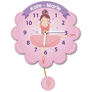 Ballerina Personalised Pendulum Clock