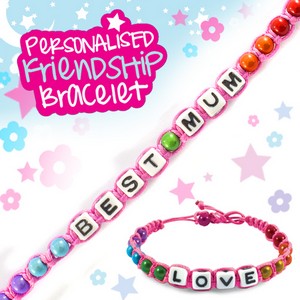 Girls Personalised Friendship Bracelet:- Best Mum