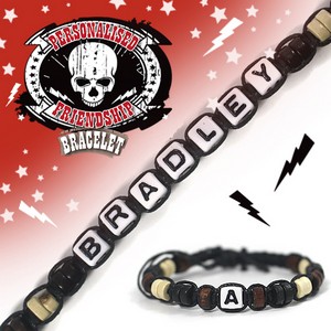 Boys Personalised Friendship Bracelet:- Bradley
