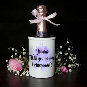 Bridesmaid Miniature Personalised Champagne Bucket Gift