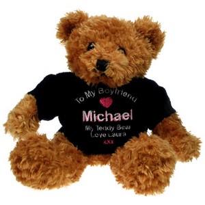 Boyfriend Brown Personalised Teddy Bear