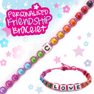 Girls Personalised Friendship Bracelet:- C