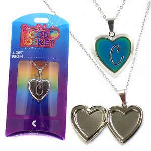 Colour Changing Personalised Mood Locket Necklace:- C