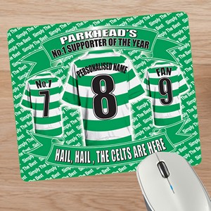 Celtic Football Shirt Personalised Mouse Mat