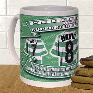 Celtic Personalised Football Shirt Mug