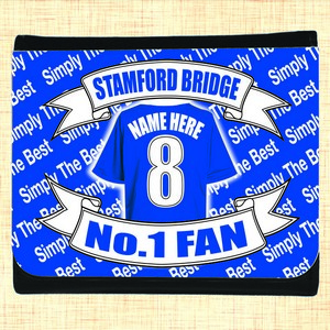 Chelsea Football Shirt personalised Wallet