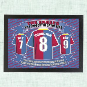 Crystal Palace  Personalised Football Shirt Picture