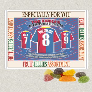 Crystal Palace Football Shirt Personalised Boxed Sweets