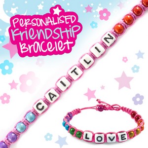 Girls Personalised Friendship Bracelet:- Caitlin