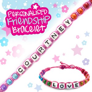 Girls Personalised Friendship Bracelet:- Courtney