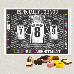Derby Football Shirt Personalised Boxed Sweets