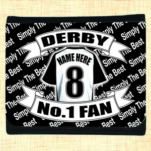 Derby Football Shirt Personalised Wallet