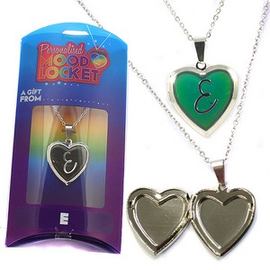 Colour Changing Personalised Mood Locket Necklace:- E