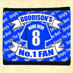 Everton Football Shirt Personalised Wallet