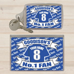 Everton Personalised Keyring and Magnet Set