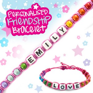 Girls Personalised Friendship Bracelet:- Emily
