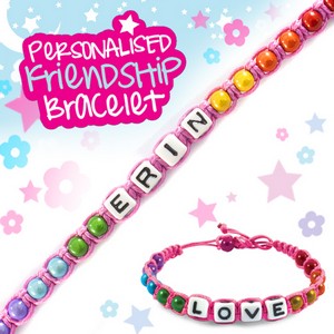 Girls Personalised Friendship Bracelet:- Erin
