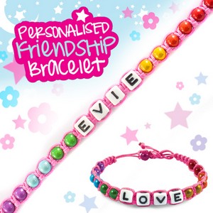 Girls Personalised Friendship Bracelet:- Evie