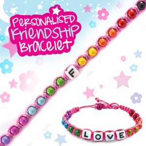 Girls Personalised Friendship Bracelet:- F