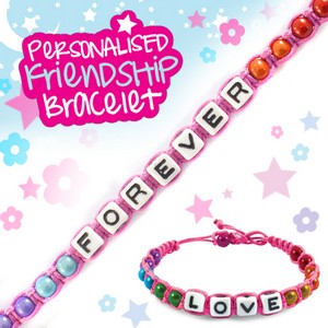 Girls Personalised Friendship Bracelet:- Forever