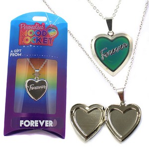Colour Changing Personalised Mood Locket Necklace:- Forever