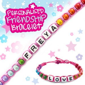 Girls Personalised Friendship Bracelet:- Freya
