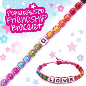 Girls Personalised Friendship Bracelet:- G