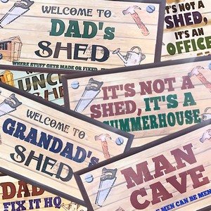 Personalised Garden Shed Signs